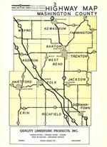 Washiington County Highway Map, Washington County 1950c